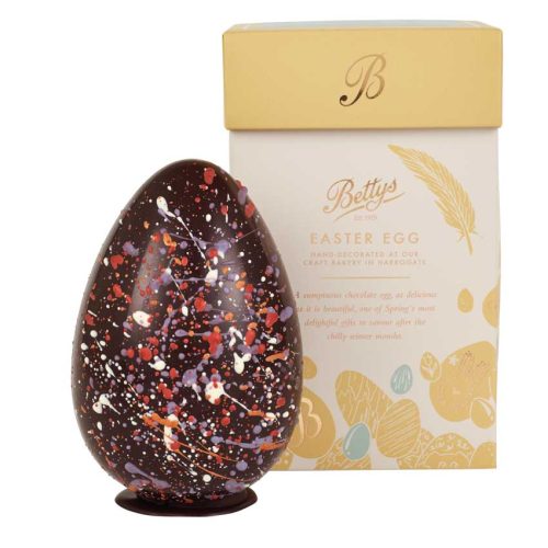 Speckled Dark Chocolate Easter Egg WIth Box Cut Out