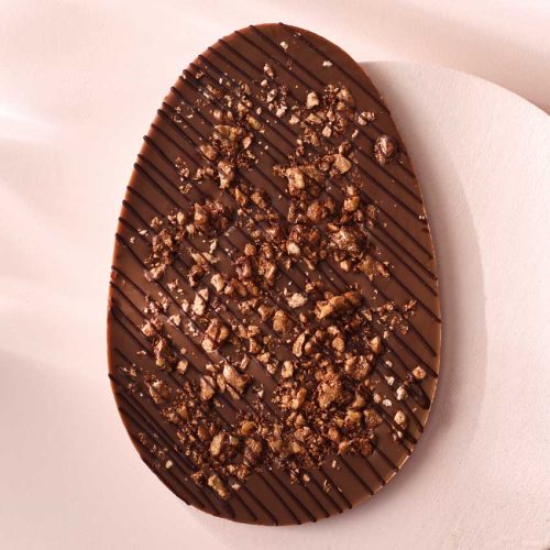 Honey & Walnut Milk Chocolate Flat Easter Egg V3