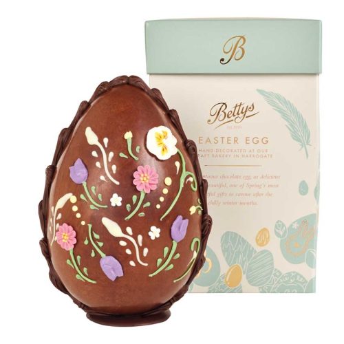 Milk Chocolate Spring Flowers Easter Egg With Box Cut Out