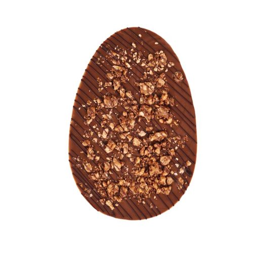 Honey And Walnut Milk Chocolate Flat Easter Egg Cut Out