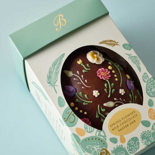 Milk Chocolate Spring Flowers Easter Egg V2