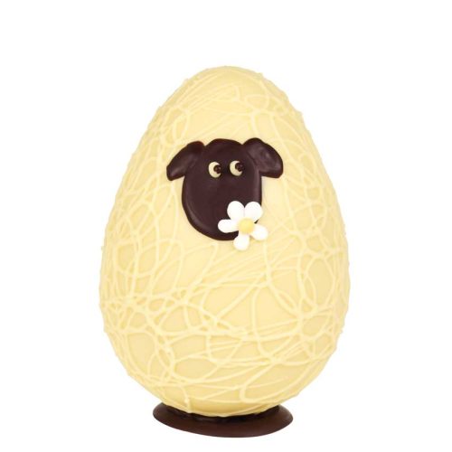 Jenny The Sheep White Chocolate Easter Egg Cut Out